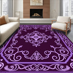 Victorian Style Paisley Scrollwork Design Rug