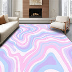 Pastel Swirl Marble Pattern Rug