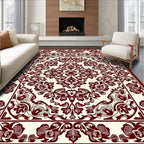 Classic Floral Symmetry Pattern Rug