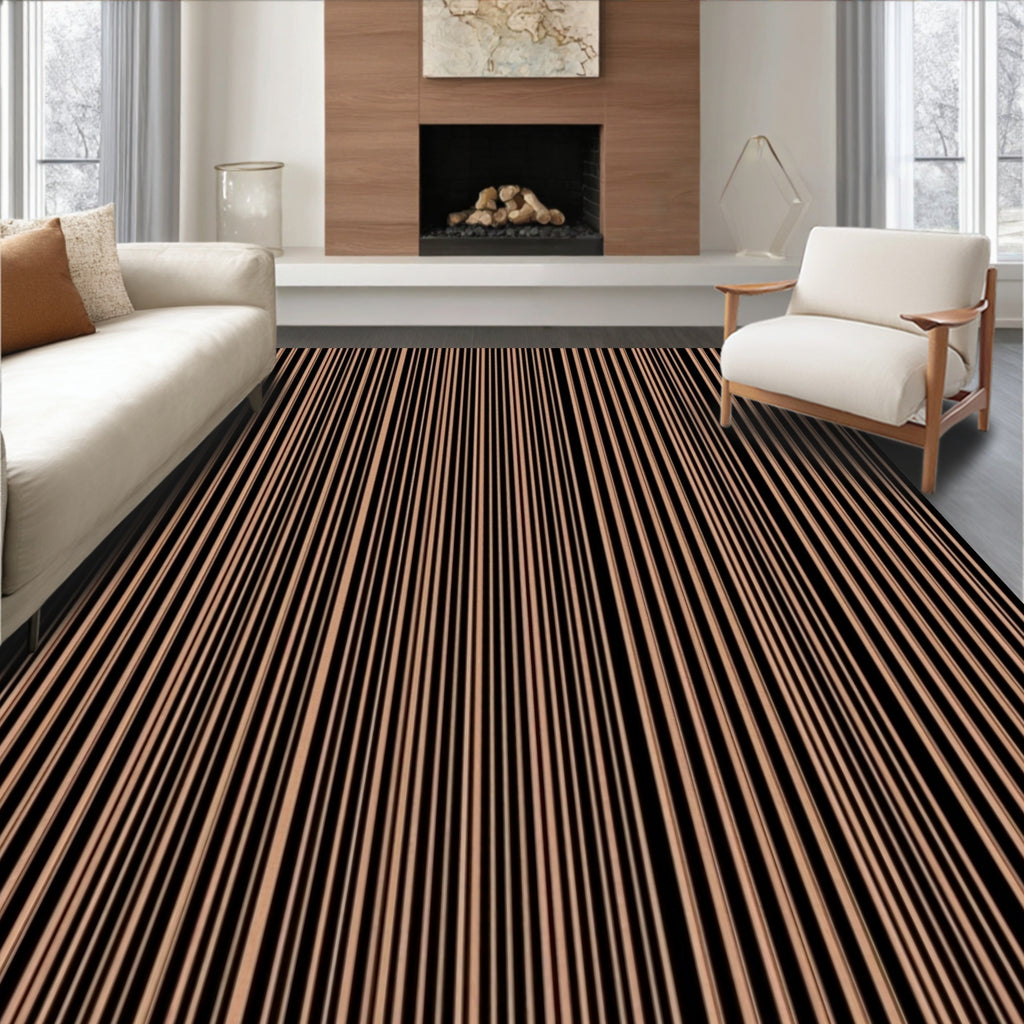 Vertical Stripe Pattern Rug