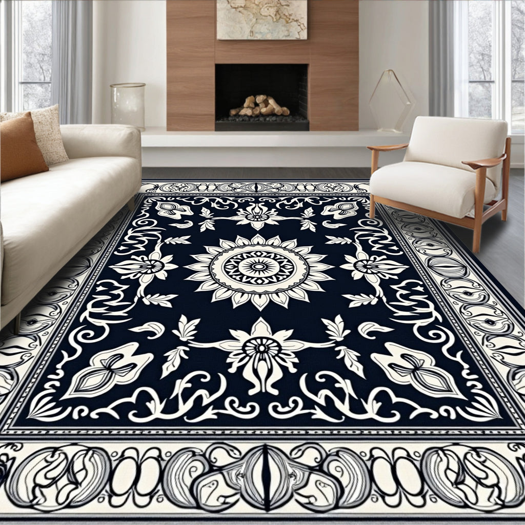 Classic Floral Medallion Design Rug