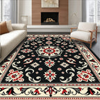 Classic Floral Starburst Pattern Rug