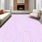 Abstract Swirls Pattern Lavender Rug