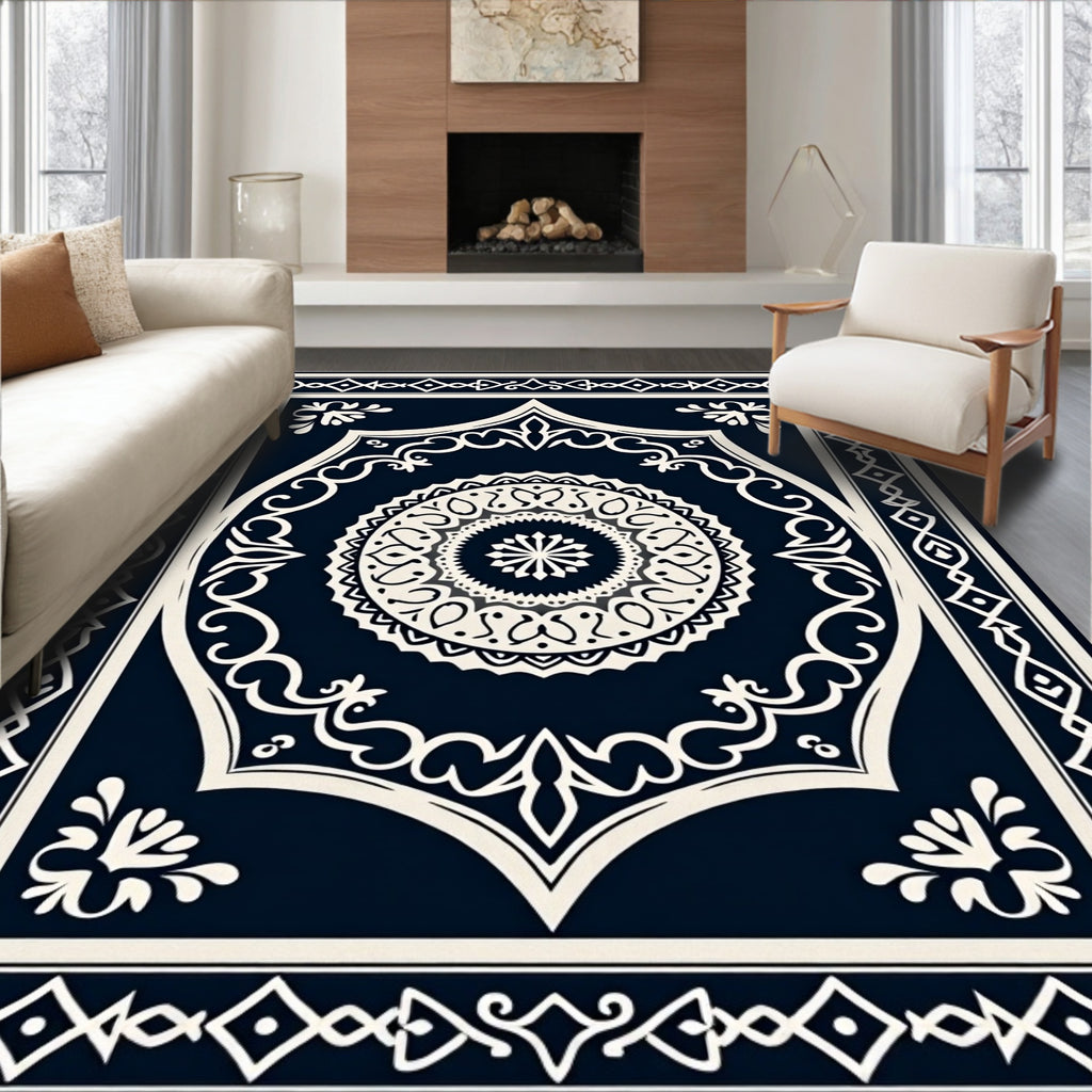 Classic Mandala Geometric Paisley Rug