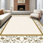 Elegant Floral Scrollwork Pattern Rug