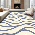 Serene Intersecting Wave Pattern Rug