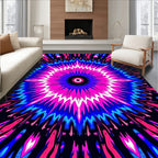 Vibrant Radial Burst Pattern Rug