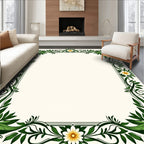 Vine and Daisy Border Design Rug