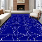 Abstract Geometric Net Pattern Rug