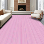 Modern Vertical Stripe Pink Runner Rug