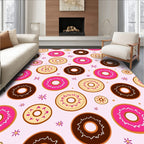 Fun Donut Pattern Design Rug
