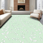 Delicate Leaf Branches All Over Design Rug