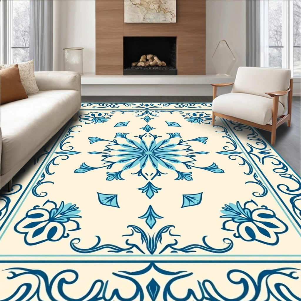 Classic Floral Art Deco Rug