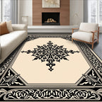 Classic Intricate Floral Medallion Design Rug