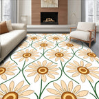 Floral Daisy Pattern Rug