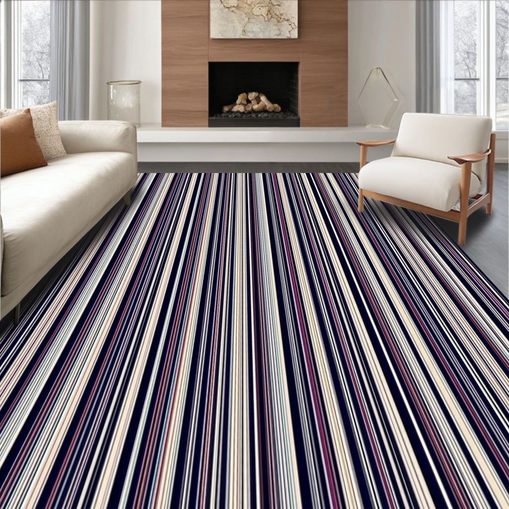 Vertical Stripe Pattern Rug