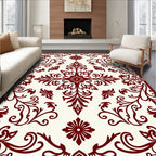 Classic Floral Scrollwork Patterned Rug