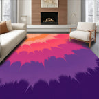 Fuzzy Gradient Sunburst Pattern Rug