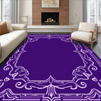 Ornate Floral Scrollwork Pattern Rug