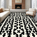 Bold Abstract Vertical Stripe Design Rug
