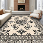 Intricate Floral Mandala Geometric Pattern Rug