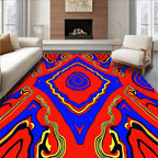Bold Geometric Flow Rug