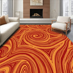 Trippy Swirls Triangles Rug