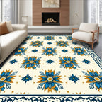 Floral Mid-Century Modern Pattern Rug