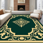 Ornate Floral Scrollwork Pattern Rug