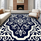 Intricate Floral Medallion Pattern Rug