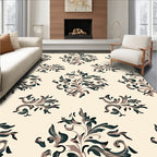 Classic Flourish Swirl Pattern Design Rug