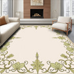 Exquisite Vine Scroll Border Design Rug