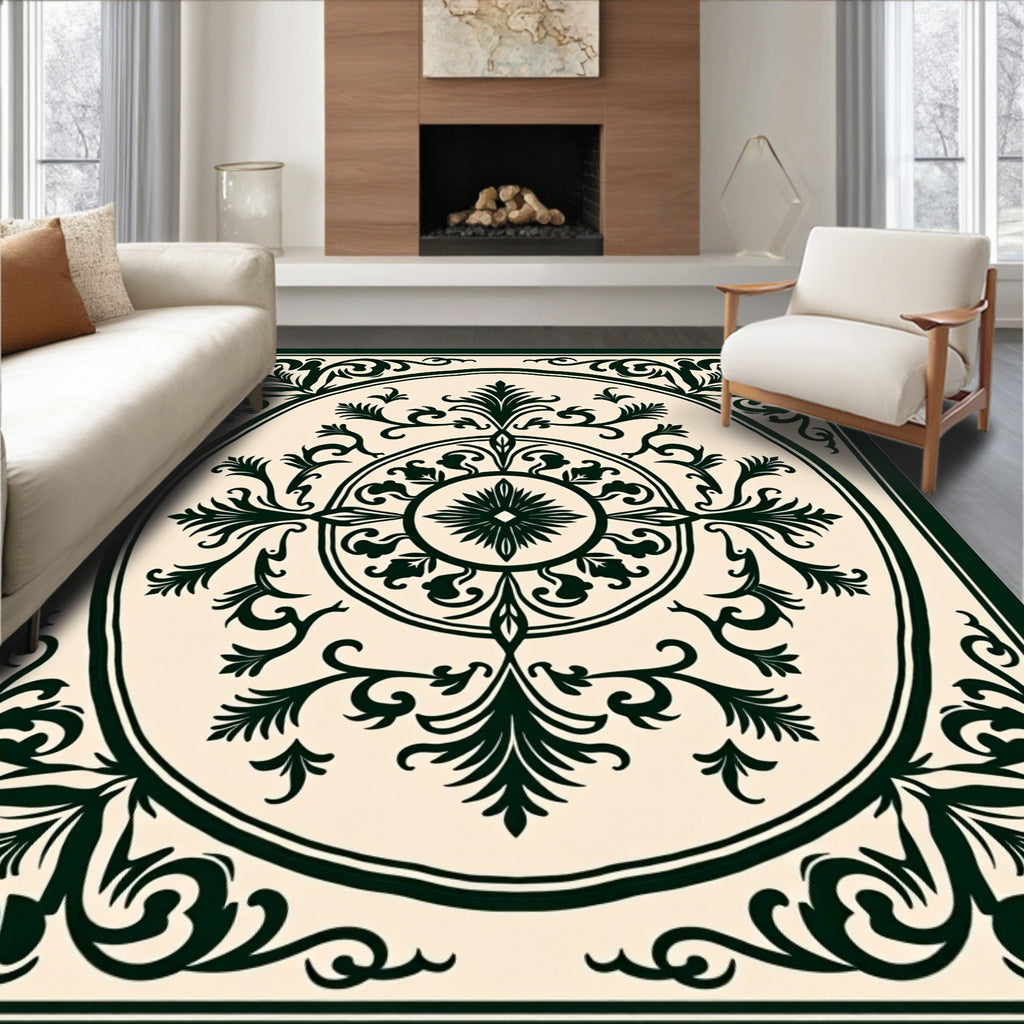 Classic Floral Medallion Vintage Design Rug