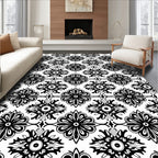 Ornate Floral Patterned Design Rug