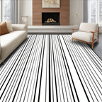 Bold Vertical Striped Design Rug