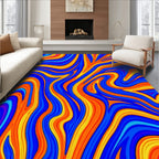 Vivid Swirls Bold Flow Pattern Rug