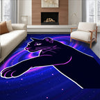 Cosmic Cat Galaxy Print Design Rug