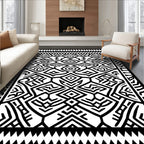 Bold Geometric Tribal Abstract Art Rug