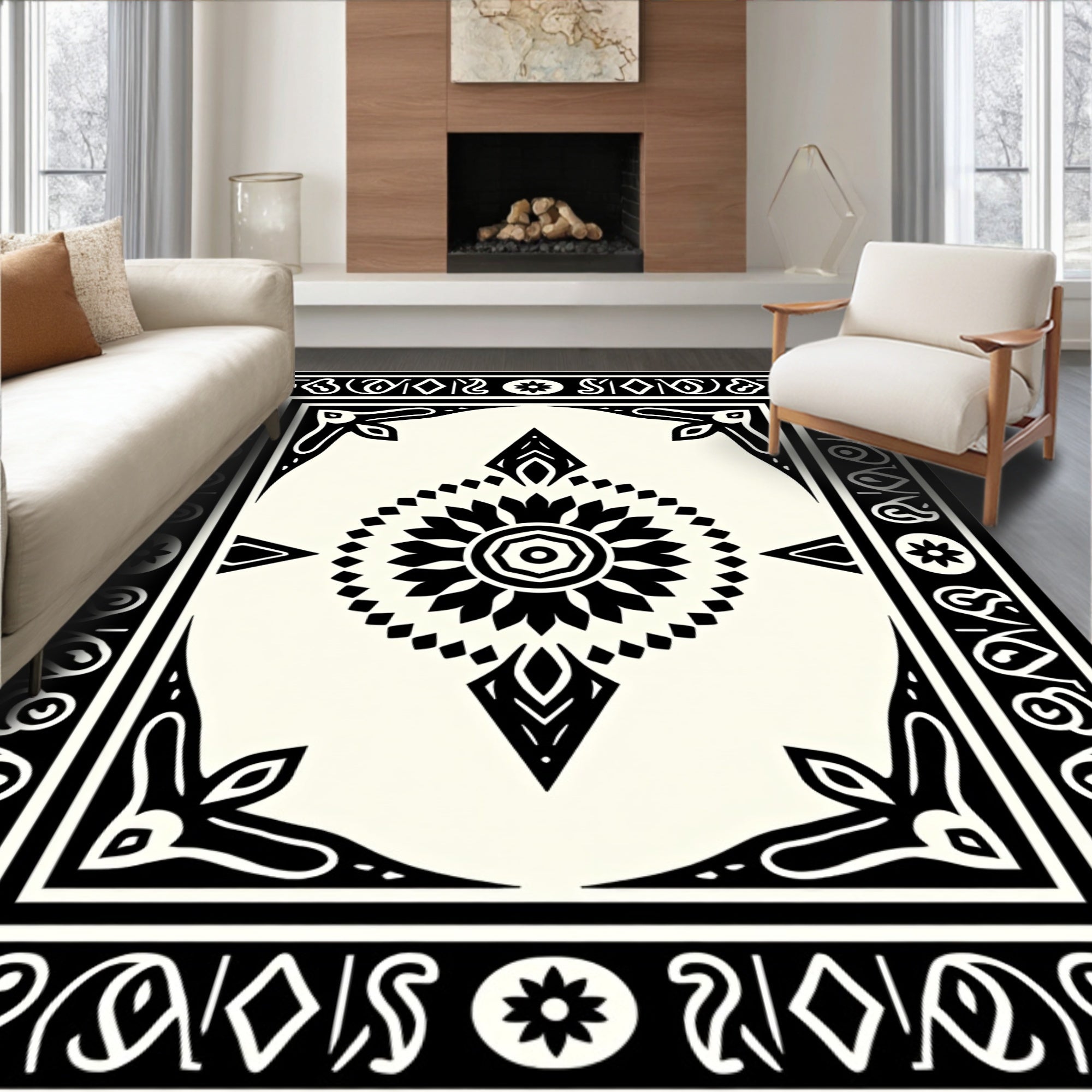 Mandala Geometric Art Rug