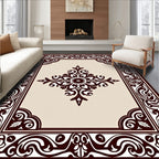 Classic Scroll Floral Medallion Design Rug