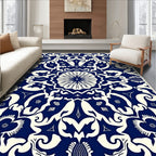 Intricate Floral Mandala Design Rug