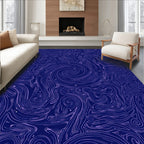 Celestial Swirls Star Patterns Rug