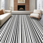 Bold Contemporary Vertical Stripes Rug