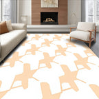 Houndstooth Pattern Geometric Rug