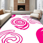 Abstract Swirl Pattern Design Rug