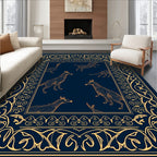 Ornate Animals Border Design Rug