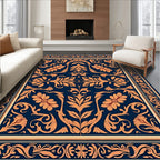 Classic Floral Swirls Pattern Rug