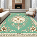Ornate Floral Scrollwork medallion Rug