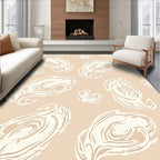 Abstract Organic Swirl Pattern Rug