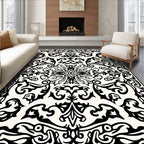 Intricate Floral Swirls Design Rug